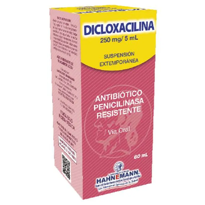DICLOXACILINA 250 MG SUSP FCO X 60 ML - Ecofarma